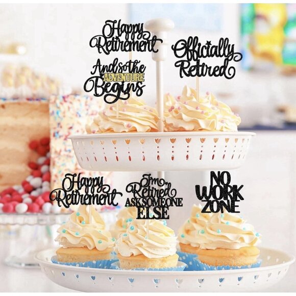 15 PCS Happy Retirement Centerpiece Sticks Officially Retired Table Flower Cente - Picture 10 of 11